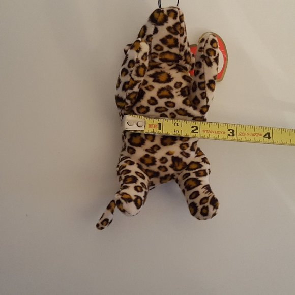 Ty Teenie Beanie Baby Freckles the Leopard 4.5"L x 2"W - Picture 12 of 14